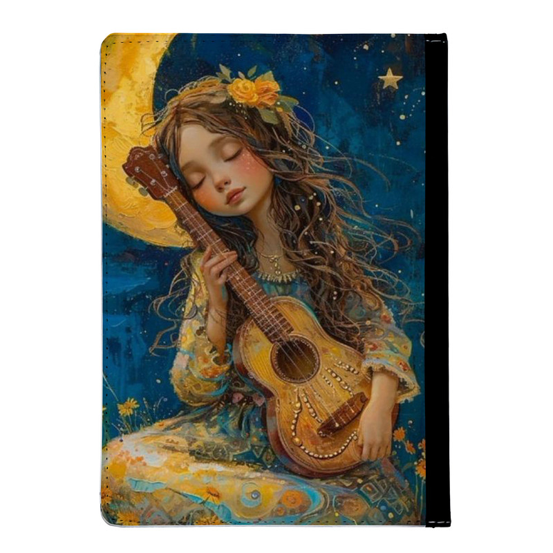 کلاسور مدل دختر گیتارزن و ماه کد nc445