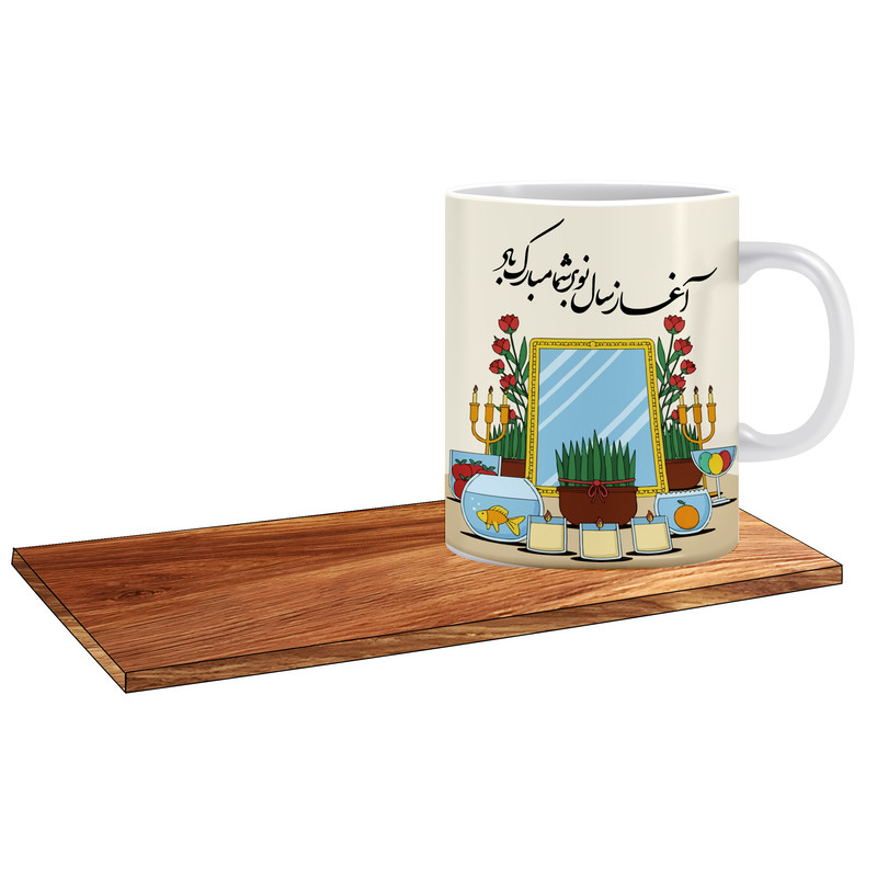 ماگ ( جعبه کادویی رایگان)   طرح کادو عیدی برای دختر کد 366