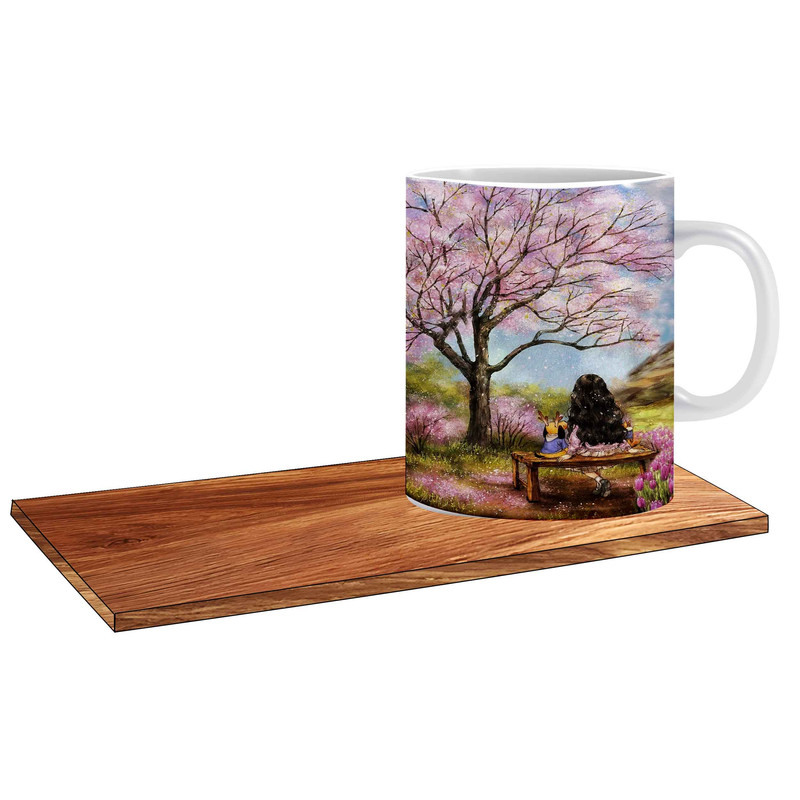 ماگ ( جعبه کادویی رایگان)   طرح طبیعت زیبا کد 276