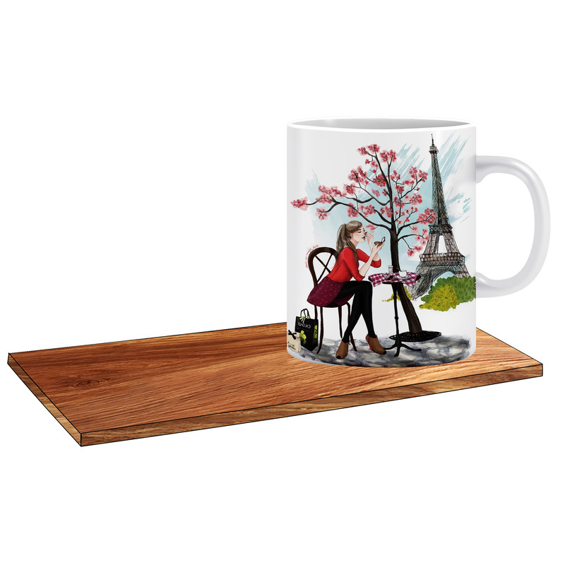 ماگ ( جعبه کادویی رایگان)   طرح دخترانه کد 271