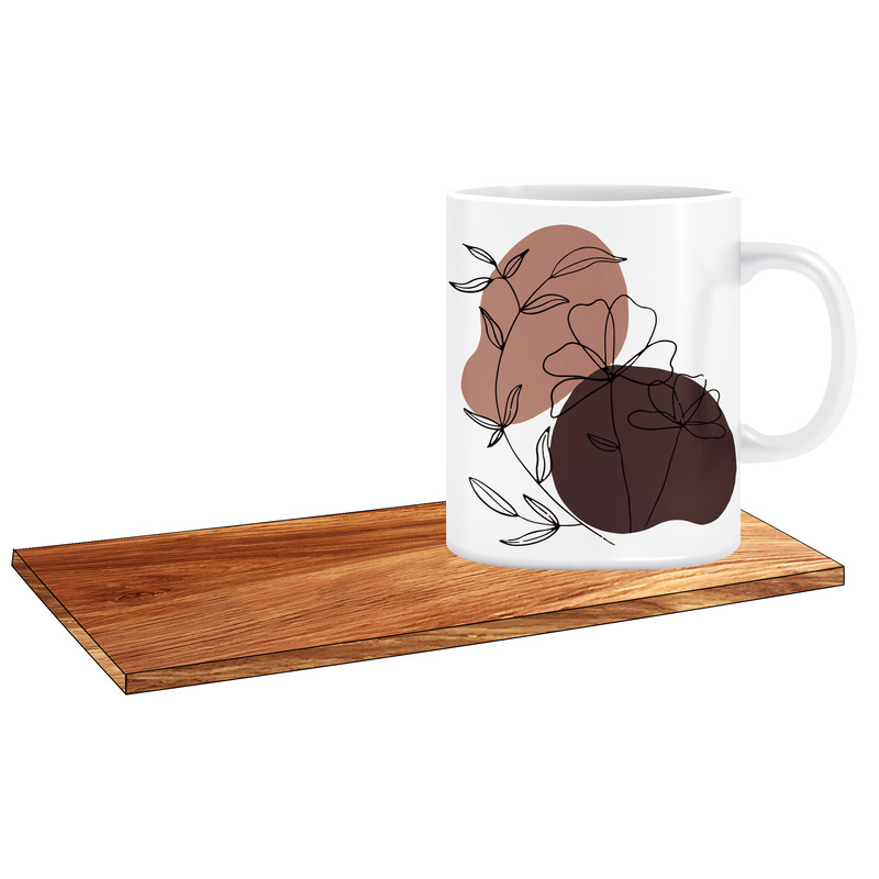 ماگ ( جعبه کادویی رایگان)   طرح گل کد 217