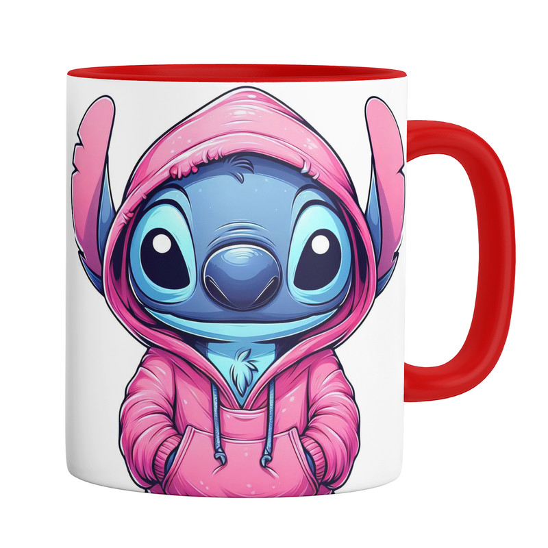 ماگ ( جعبه کادویی رایگان)  چیتوکالامدل استیج Stitch دسته رنگی کد 9157