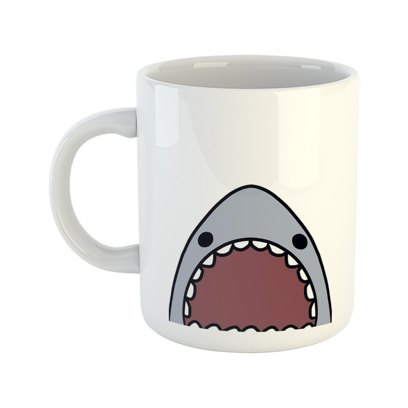 ماگ ( جعبه کادویی رایگان)  چیتوکالاطرح فانتزی مدل کوسه SHARK