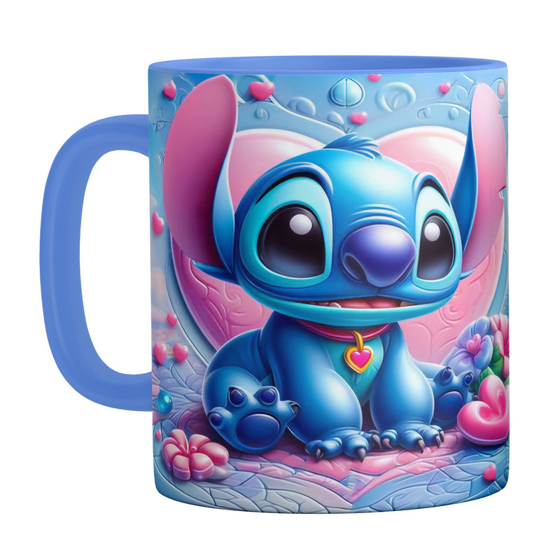 ماگ ( جعبه کادویی رایگان)  چیتوکالامدل استیج Stitch دسته رنگی کد 9156