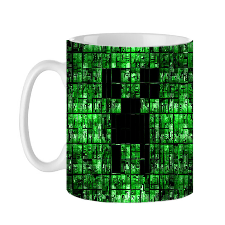ماگ ( جعبه کادویی رایگان)  چیتوکالاطرح کریپر creeper ماینکرافت کد 437