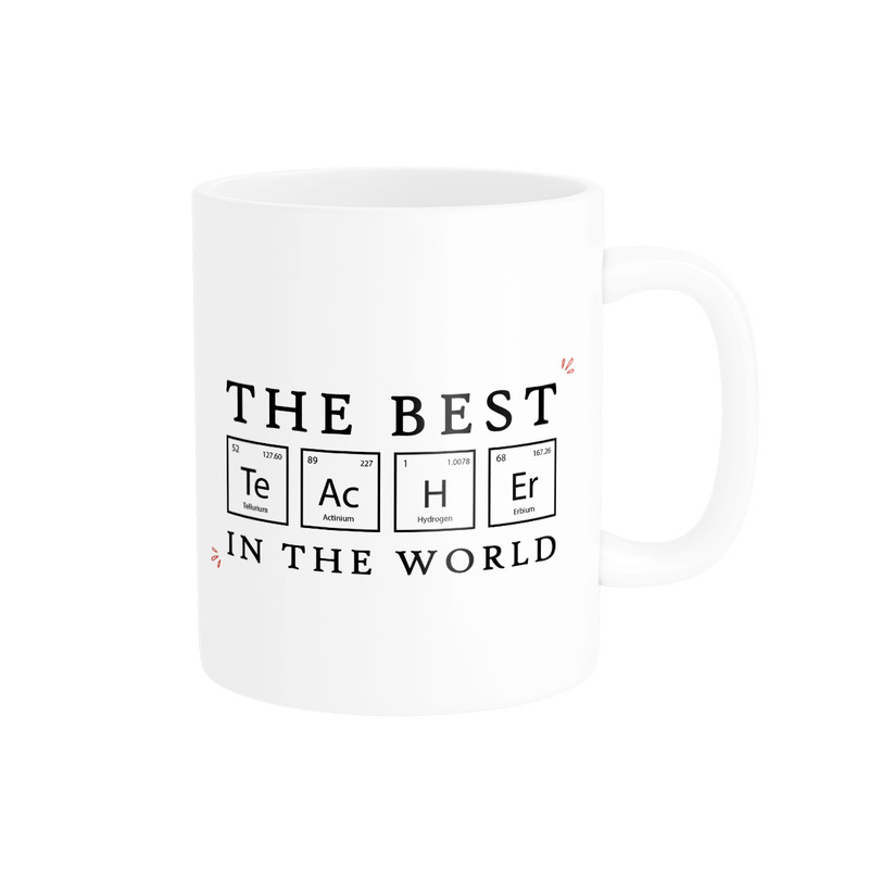 ماگ ( جعبه کادویی رایگان)  چیتوکالاطرح روز معلم The Best Teacher کد 005