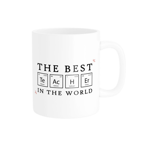 ماگ ( جعبه کادویی رایگان) چیتوکالاطرح روز معلم The Best Teacher کد 005