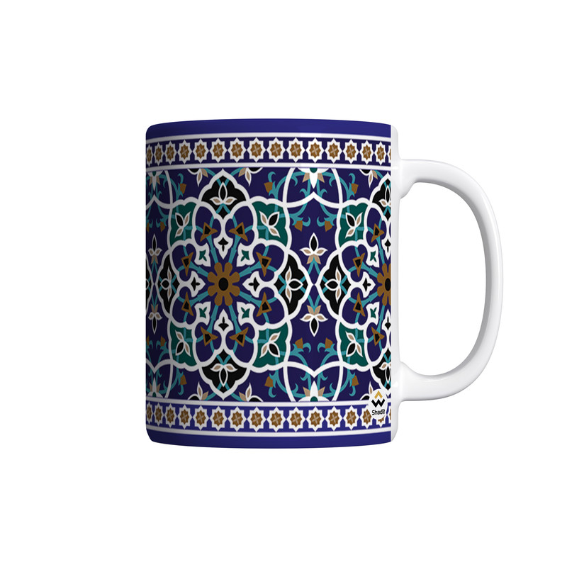 ماگ ( جعبه کادویی رایگان)  چیتوکالاشادیت طرح سنتی کد 04