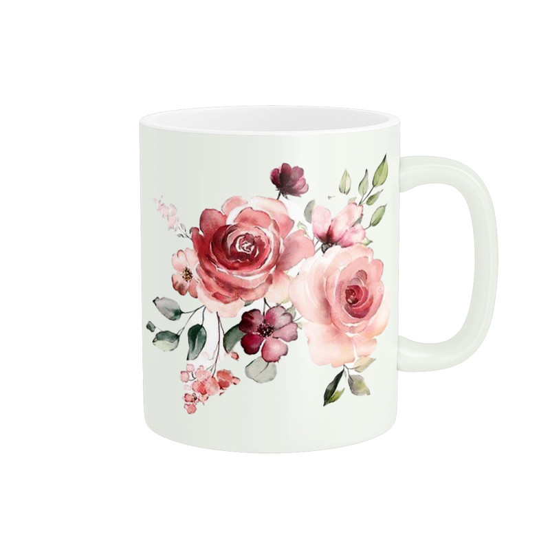 ماگ ( جعبه کادویی رایگان)  چیتوکالاطرح گل فانتزی کد 60