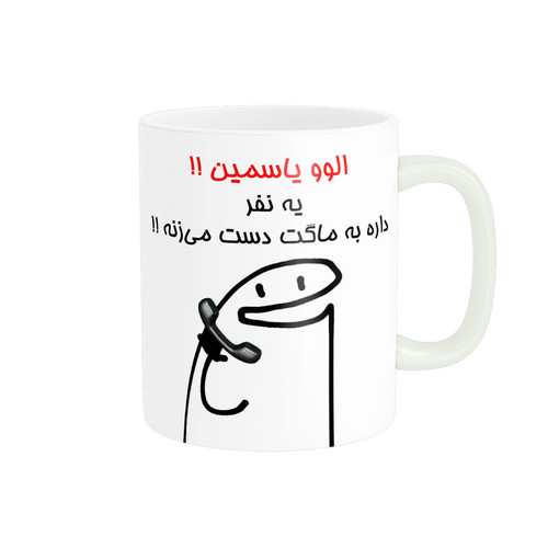 ماگ ( جعبه کادویی رایگان) چیتوکالاراسای مدل الوو اسم یاسمین