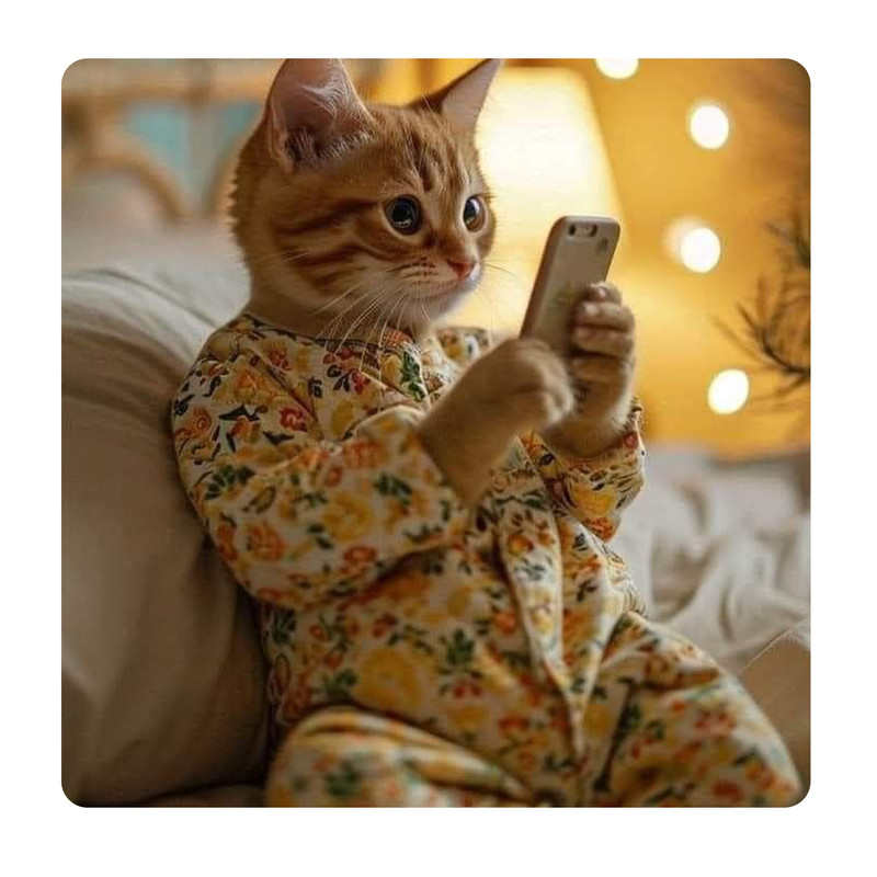 مگنت طرح گربه نارنجی کد 2000238