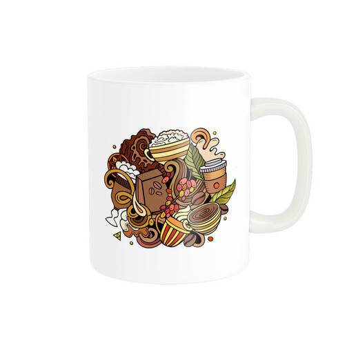 ماگ ( جعبه کادویی رایگان) چیتوکالااستلار طرح قهوه و کافی coffee کد 1387