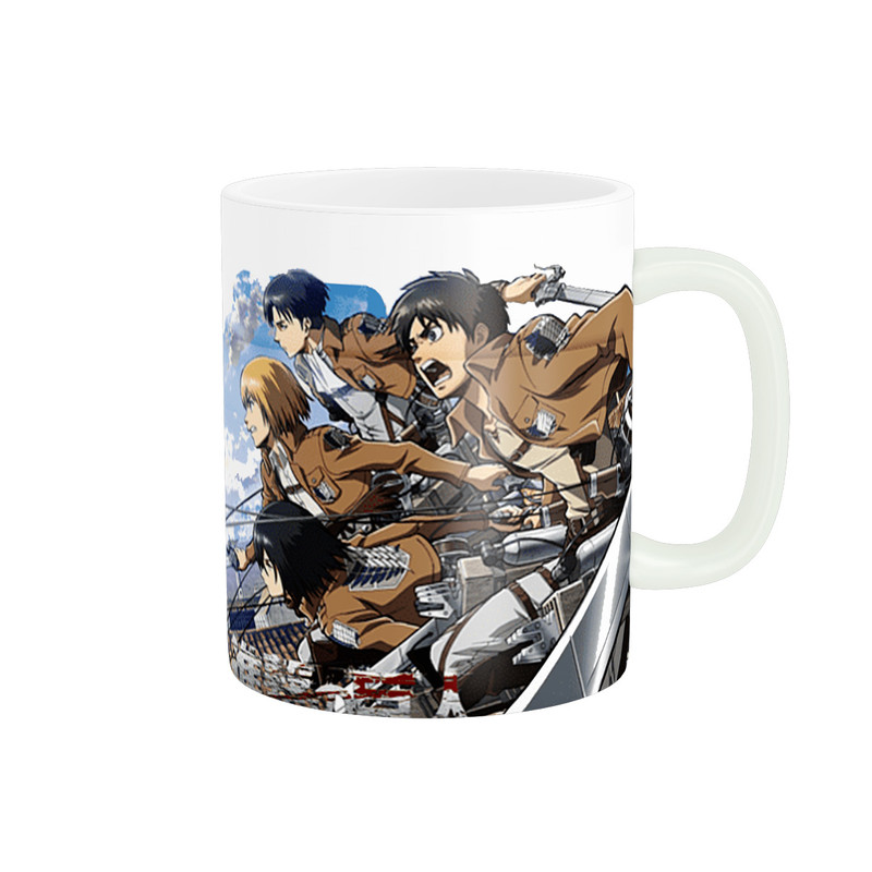 ماگ ( جعبه کادویی رایگان)  چیتوکالااستلار طرح انیمه اتک ان تایتان - نبرد تایتان ها Attack on Titan کد 0808