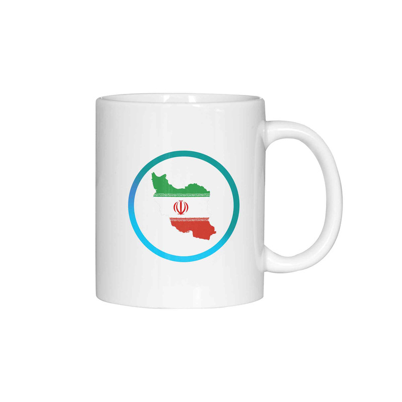 ماگ ( جعبه کادویی رایگان)  چیتوکالاژالینو طرح پرچم ایران کد 001