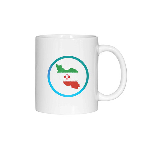 ماگ ( جعبه کادویی رایگان) چیتوکالاژالینو طرح پرچم ایران کد 001